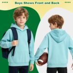 Kids Athletic Pullover Hoodie Sweatshirt with Pocket Tops,2-12Years - Image 4