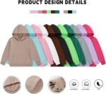 Kids Athletic Pullover Hoodie Sweatshirt with Pocket Tops,2-12Years - Image 6