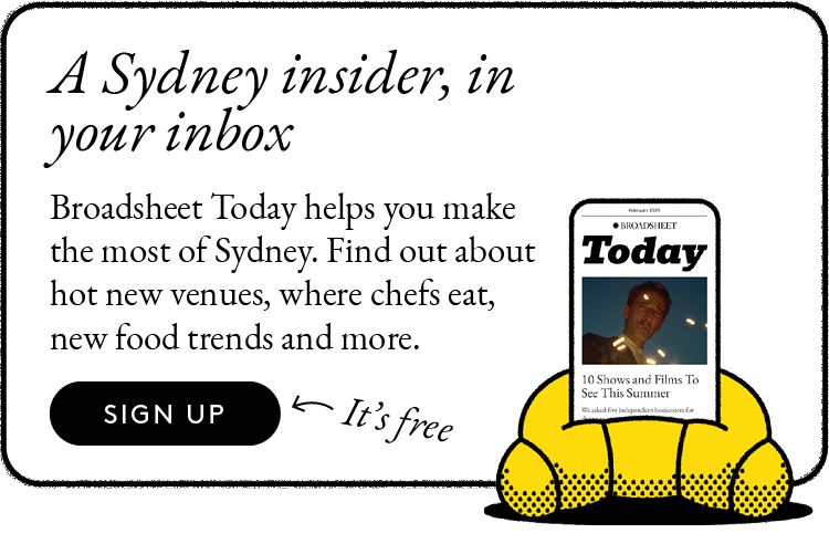Broadsheet promotional banner