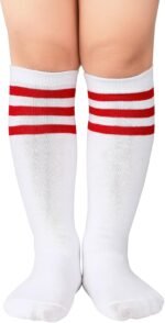 American Trends Toddler Kids Soccer Socks Youth Boys Girls Knee High Socks