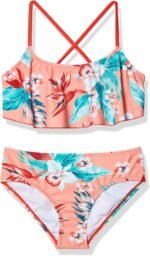 Kanu Surf Girls Cindy Flounce Bikini Beach Sport 2 Piece Swimsuit