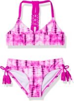 Kanu Surf Girls' Willow V-Neck Bikini Beach Sport 2-Piece Swimsuits
