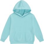 Kids Athletic Pullover Hoodie Sweatshirt with Pocket Tops,2-12Years