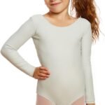 Leveret Girls Leotard Basic Long Sleeve Ballet Dance Leotard (2T-14 Years) Variety of Colors