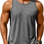 MAGCOMSEN Men's Tank Tops Quick Dry Workout Sleeveless Gym Muscle Shirts Athletic Bodybuilding Tee Shirt