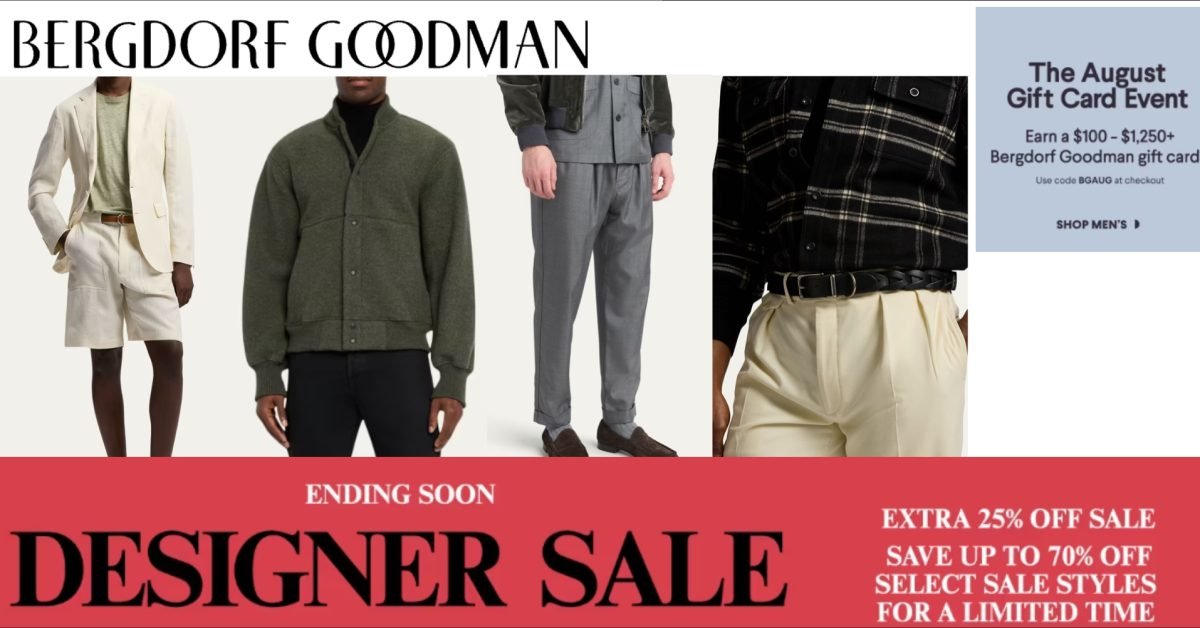 Bergdorf Goodman deals: 70% off designer fashion, up to $1,250 in FREE gift cards w/ purchase