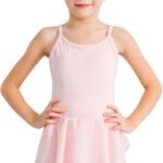 Stelle Toddler Ballet Outfit for Girls Sleeveless Gymnastics Dance Leotard | Camisole Leotards for Girls with Skirt, Spaghetti Strap, Soft Stretch Fabric, Dance Studio, Gymnastics, Outdoor Daily Wear