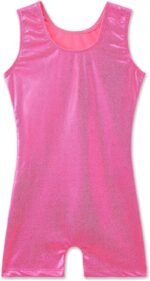 TENVDA Leotards for Girls Gymnastics One Piece Biketard（Multiple Colors） | Sparkly sleeveless unitards - Image 2