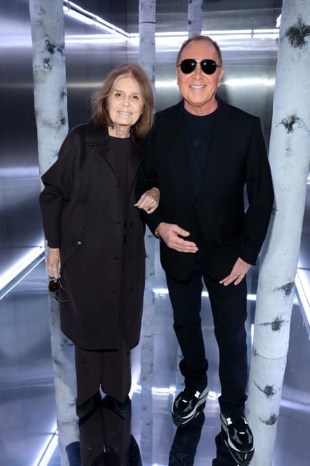 Gloria Steinem and Michael Kors at the Michael Kors Collection Fall/Winter 2023 Runway Show, New York, February 2023.