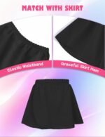 Gymnastics Leotards for Girls Long Sleeve Toddler Leotard Tumbling Outfit with Removable Skirt 2-12 Years Old - Image 4