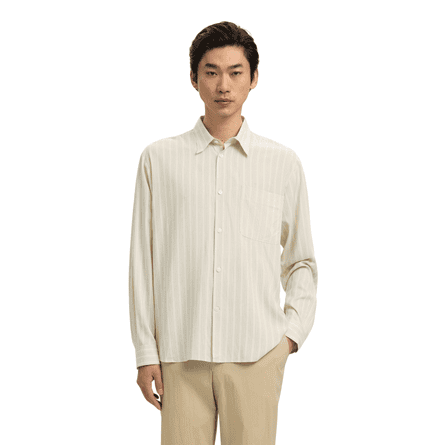 Selected relaxed fit long-sleeved shirt