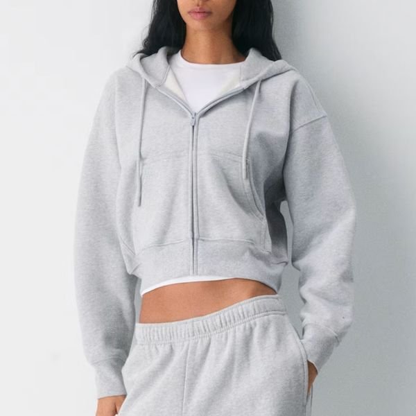 Aritzia Cozy Sweatfleece Boyfriend Boxy Zip Hoodie
