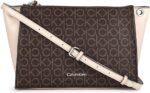 Calvin Klein Women's Reyna Crossbody Handbag, Brown, OS