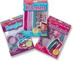 Melissa & Doug Design-Your-Own Jewelry-Making Kits - Bangles, Headbands, and Bracelets DIY Jewelry, Decorate with Stickers, Bracelet and Headband Crafting Set for Kids Ages 4+