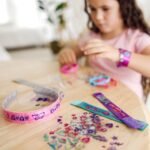 Melissa & Doug Design-Your-Own Jewelry-Making Kits - Bangles, Headbands, and Bracelets DIY Jewelry, Decorate with Stickers, Bracelet and Headband Crafting Set for Kids Ages 4+ - Image 2