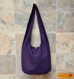 BTP! Thai Monk Buddha Cotton Sling Crossbody Messenger Bag Purse Hippie Hobo Solid Large - Image 5