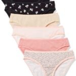 Amazon Essentials Women's Cotton Spandex Bikini Brief Underwear (Available in Plus Size)