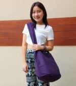 BTP! Thai Monk Buddha Cotton Sling Crossbody Messenger Bag Purse Hippie Hobo Solid Large - Image 2