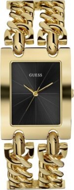 GUESS Women's Silver-Tone Multi-Chain Bracelet Watch