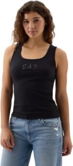 Gap Womens Ribbed Tank Top Logo
