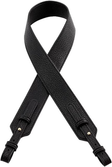 Grain Leather Purse Strap Adjustable Crossbody Replacement Straps for Handbags Monk Head Screws Detachable