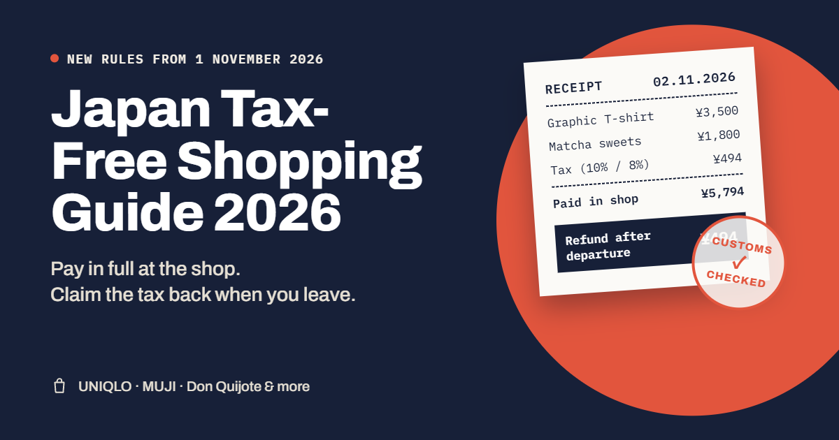 Japan Tax-Free Shopping Guide 2026: UNIQLO, MUJI, Don Quijote & More