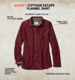 Legendary Whitetails Womens Flannel Long Sleeve 100% Cotton Button Up Shirt - Image 2