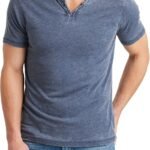 Lucky Brand Men's Venice Burnout Notch Neck Tee Shirt