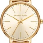 Michael Kors Pyper Minimalist Elegant Women's Watch in Leather or Bracelet