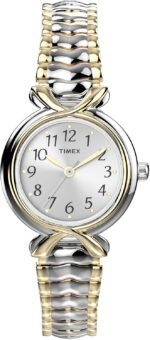Timex Women's T21854 Pleasant Street Two-Tone Stainless Steel Expansion Band Watch
